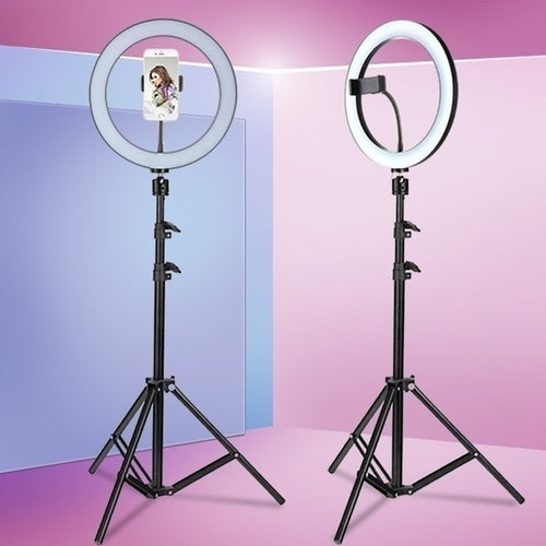 6.3''/10.2'' Camera Studio Ring Light Video LED Beauty Ring Light Photography Dimmable Ring Lamp+Tripod for Selfie/Live Show