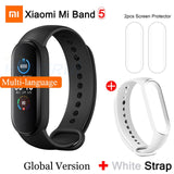 Xiaomi Mi Band 5 Smart Bracelet 4 Color AMOLED Screen Heart Rate Fitness Bluetooth Sports Waterproof Wristband Mi Band 4 5 Watch