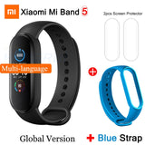 Xiaomi Mi Band 5 Smart Bracelet 4 Color AMOLED Screen Heart Rate Fitness Bluetooth Sports Waterproof Wristband Mi Band 4 5 Watch