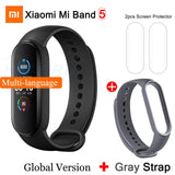 Xiaomi Mi Band 5 Smart Bracelet 4 Color AMOLED Screen Heart Rate Fitness Bluetooth Sports Waterproof Wristband Mi Band 4 5 Watch